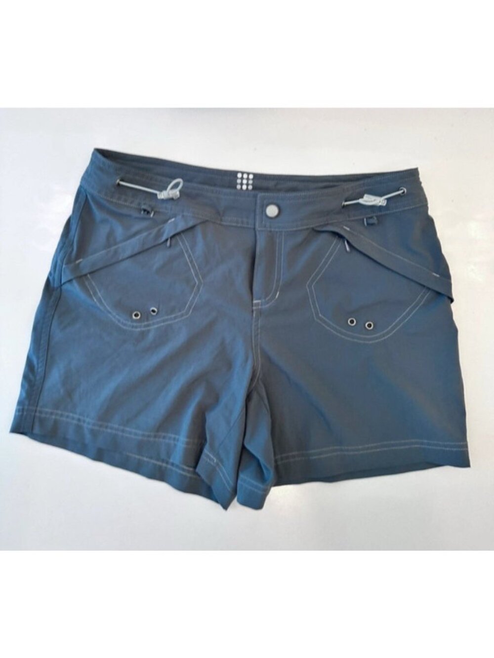 Title Nine Nimblene Shorts Womens 2-30” Waist  Blue 4”Inseam Quick Dry Stretch